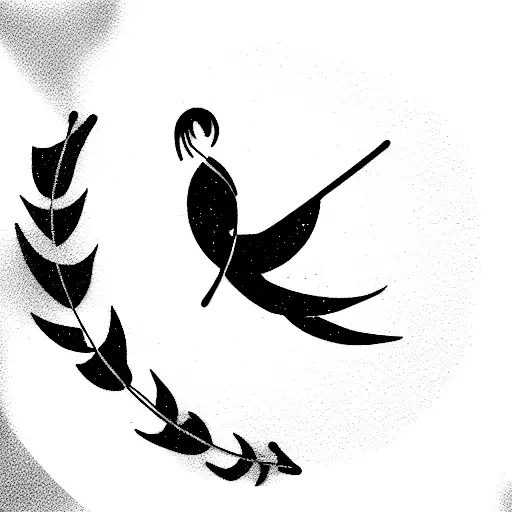 birdcage feather Scorpio constellation  tattoo design idea