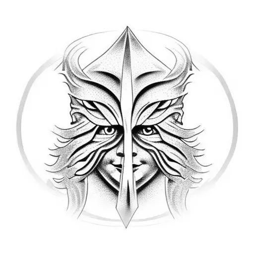 weeping angel tattoo design idea