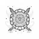 hawaiian turtle  tattoo design idea