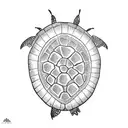 hawaiian turtle  tattoo design idea