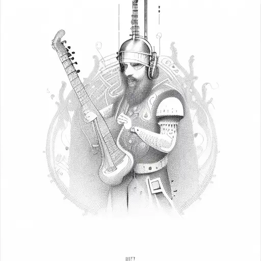 Nota musical FA sol y el mr tattoo design idea