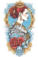 wolf protector tattoo design idea