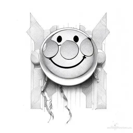 Smiley Face tattoo design idea