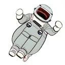 a astronaut cat tattoo design idea