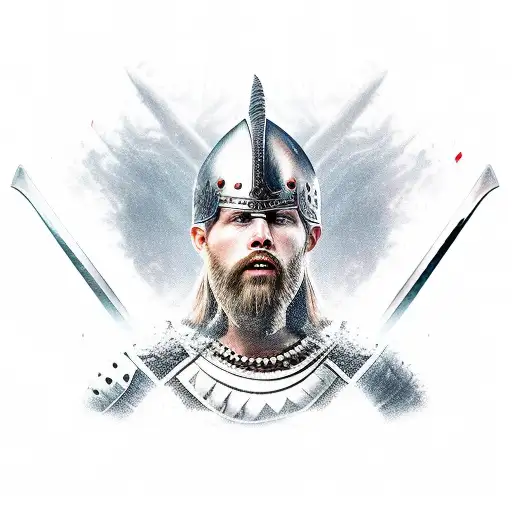 Sword worthy of a warrior who never lost a fight but is losing the battle with himself tattoo design idea