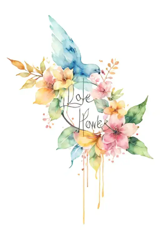 love, kindless, peace, equality  tattoo design idea