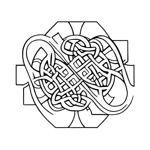 celtic motherhood symbol tattoo design idea