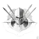 spartan warrior  tattoo design idea