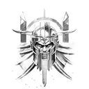 spartan warrior  tattoo design idea