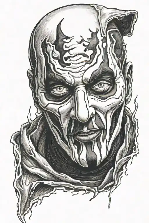 ghostface  tattoo design idea