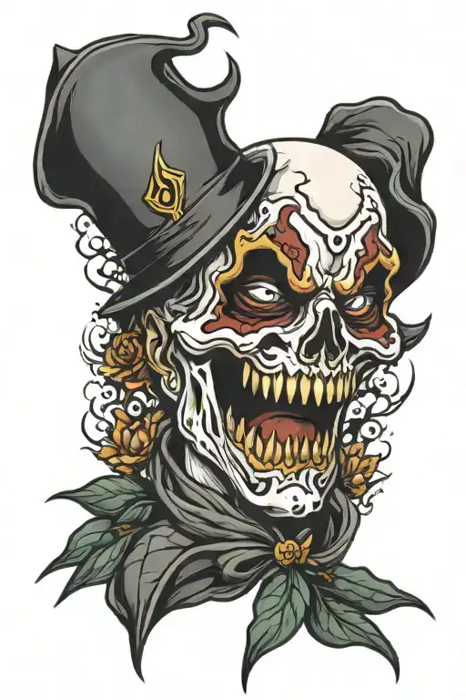 ghostface  tattoo design idea