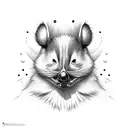 pepe le pew tattoo design idea