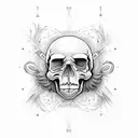 skull tattoo design idea