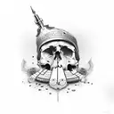 skull tattoo design idea
