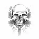 skull tattoo design idea