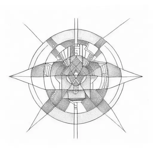 Bauhaus stool tattoo design idea