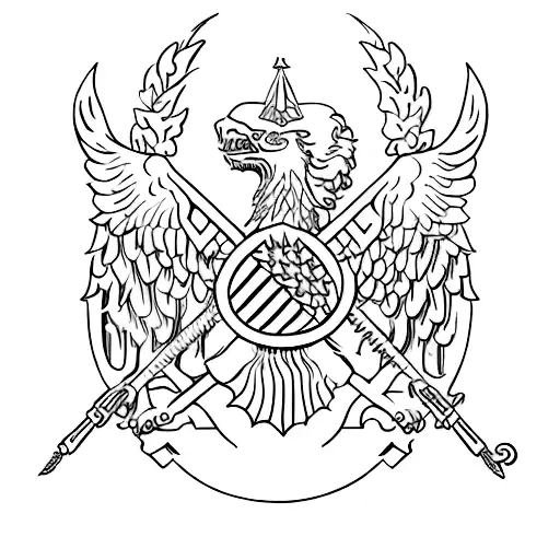 Знак доллара, переплетен с надписью money is no problem tattoo design idea