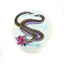 snake eating its tail tattoo design idea