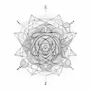 atom physics tattoo design idea