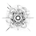 atom physics tattoo design idea