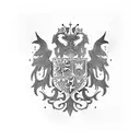 czech coat of arms combined with slovakia one tattoo design idea