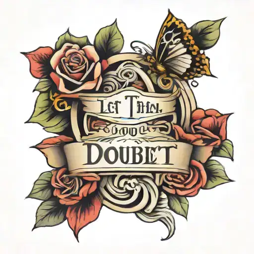 Let them doubt you. tattoo design idea