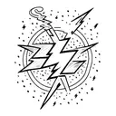 Lightning Bolt tattoo design idea