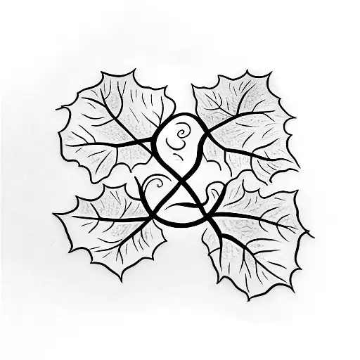 ivy vines to cover a scar on ankle tattoo design idea