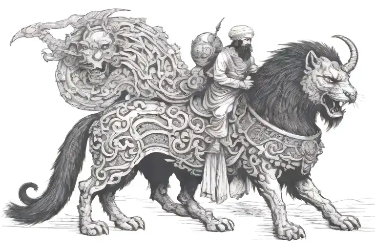 persian history tattoo design idea