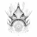 underwater with stingray tattoo design idea