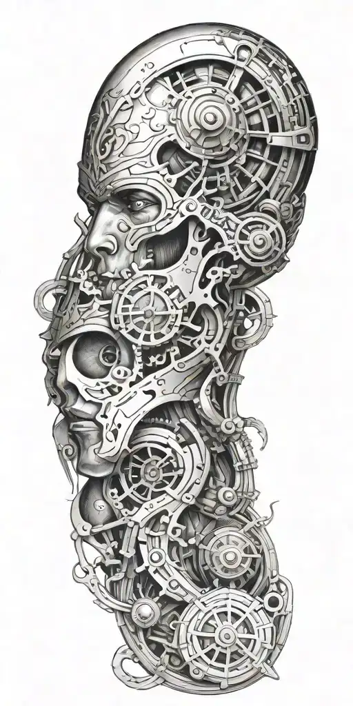 mythology warriors journey to victory tattoo design idea