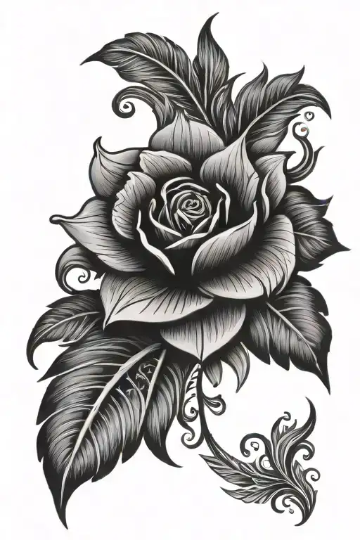 tribal floral latina Mexican tattoo design idea