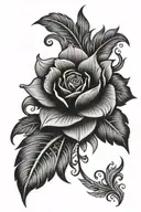 tribal floral latina Mexican tattoo design idea