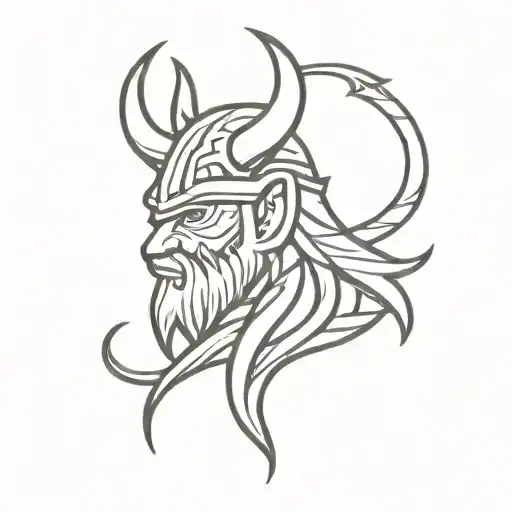 viking tribal tattoo tattoo design idea