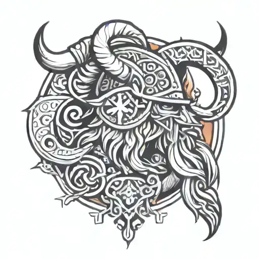 viking tribal tattoo tattoo design idea