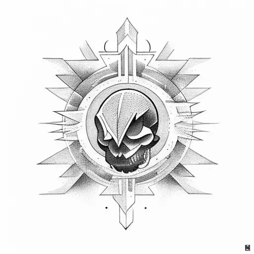 berg wald sonne tattoo design idea