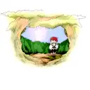 berg wald sonne tattoo design idea