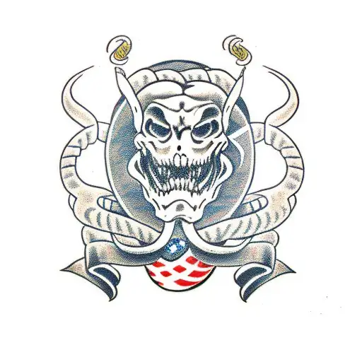 Join or Die snake tattoo design idea