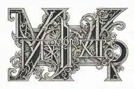 Roman Numeral Dates VII-XXI-MMVII III-XI-MMIX V-XVII-MMXI I-II-MMXIV tattoo design idea