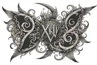 VII-XXI-MMVII III-XI-MMIX V-XVII-MMXI I-II-MMXIV tattoo design idea