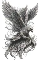 valkyrie wing tattoo design idea