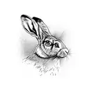 Irish hare  tattoo design idea
