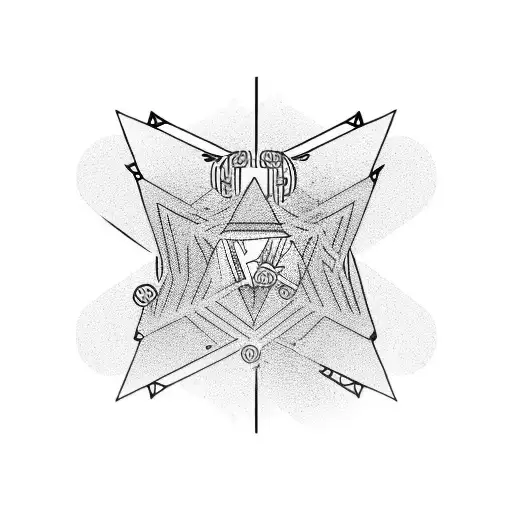 Father daughter casino drugs jail tattoo design idea