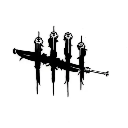 a skull and crossbones tattoo design idea