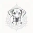 Rhodesian Ridgeback tattoo design idea