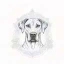 Rhodesian Ridgeback tattoo design idea