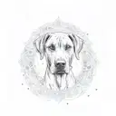 Rhodesian Ridgeback tattoo design idea