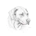 Rhodesian Ridgeback tattoo design idea