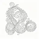 three question marks tattoo design idea