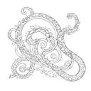 three question marks tattoo design idea